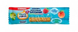 Фрутоняня батончик злаково-фруктовый яблоко-персик-малина, 25 г