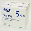 Купить шприц 5мл пакро 3-компонентный с иглой 22g 0,7x40мм , 100шт в Городце