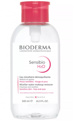 Купить bioderma sensibio (биодерма сенсибио) мицеллярная вода очищающая флакон-помпа 500мл в Городце