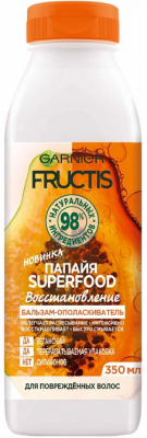 Купить garnier fructis (гарньер фруктис) бальзам-ополаскиватель восстановление суперфуд папайя, 350мл в Городце