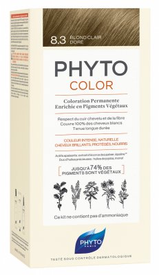 Купить фитосолба фитоколор (phytosolba phyto color) краска для волос оттенок 8,3 светло-золотой блонд в Городце