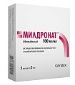 Купить милдронат, раствор для внутривенного, внутримышечного и парабульбарного введения 100мг/мл, ампулы 5мл, 5 шт в Городце