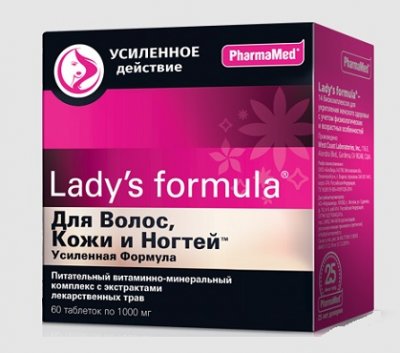 Купить lady's formula (леди-с формула) для волос, кожи, ногтей усиленная формула, таблетки 60 шт бад в Городце