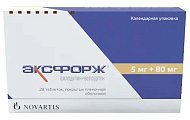 Купить эксфорж, таблетки, покрытые пленочной оболочкой 5мг+80мг, 28 шт в Городце