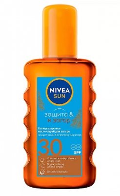 Купить nivea (нивея) sun масло-спрей солнцезащитное для загара, 200мл spf30 в Городце