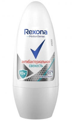 Купить rexona (рексона) дезодорант-ролик антибактериальная свежесть, 50мл в Городце
