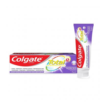 Купить колгейт (colgate) зубная паста total 12 pro-здоровье десен, 75мл в Городце