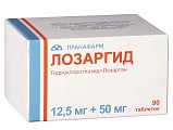 Купить лозаргид, таблетки, покрытые пленочной оболочкой 12,5мг+50мг, 90 шт в Городце