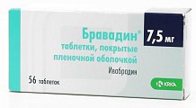 Купить бравадин, таблетки, покрытые пленочной оболочкой 7,5мг, 56 шт в Городце