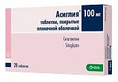 Купить асиглия, таблетки покрытые пленочной оболочкой 100мг, 28шт в Городце
