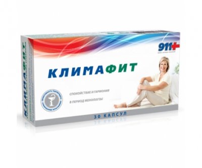 Купить 911 климафит комплекс витаминов для женщин при менопаузе капсулы, 30 шт бад в Городце