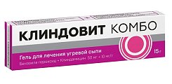 Купить клиндовит комбо, гель для наружного применения 50мг+10мг/г 15г в Городце