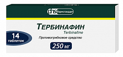 Купить тербинафин, таблетки 250мг, 14 шт в Городце