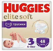 Купить huggies (хаггис) трусики elitesoft 3, 6-11кг 48 шт в Городце