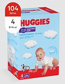 Купить huggies (хаггис) трусики 4 для мальчиков, 9-14кг 104 шт в Городце