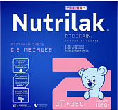 Купить нутрилак премиум 2 (nutrilak premium 2) молочная смесь адаптированная с 6 месяцев, 1050г в Городце