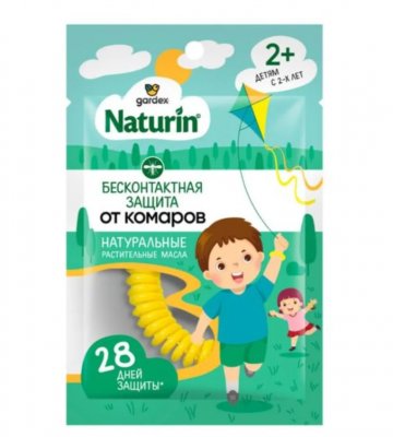 Купить gardex naturin (гардекс) браслет репеллентный от комаров, для взрослых и детей с 2 лет, 1 шт. в Городце
