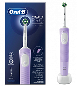 Купить oral-b (орал-би) электрическая зубная щетка vitality pro d103.413.3 тип 3708 с зарядным устройством, тип 3757, сиреневый в Городце