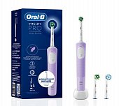 Купить oral-b (орал-би) электрическая зубная щетка vitality pro тип 3708 с зарядным устр., тип 3757, сиреневый с насадкой sensitive clean eb60 в Городце